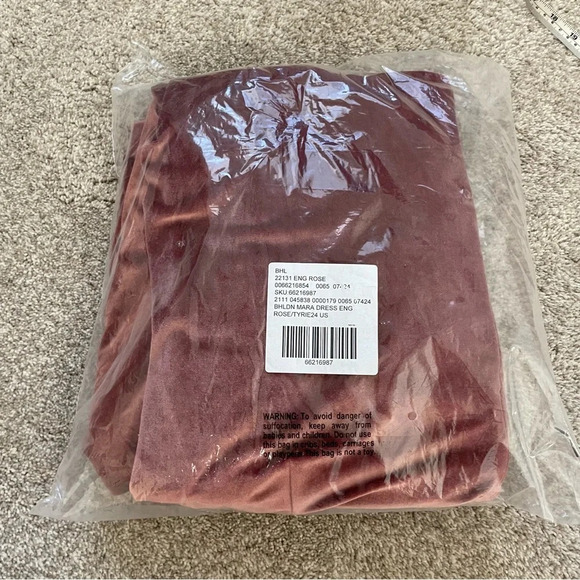 NWT Jenny Yoo Velvet Maxi Dress English Rose Size 24 - Picture 15 of 15